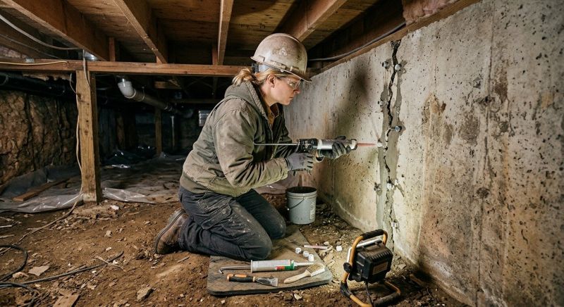Basement Foundation Repair in Riverton, CT