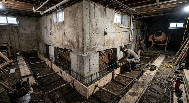 Basement Underpinning in Plainville, CT