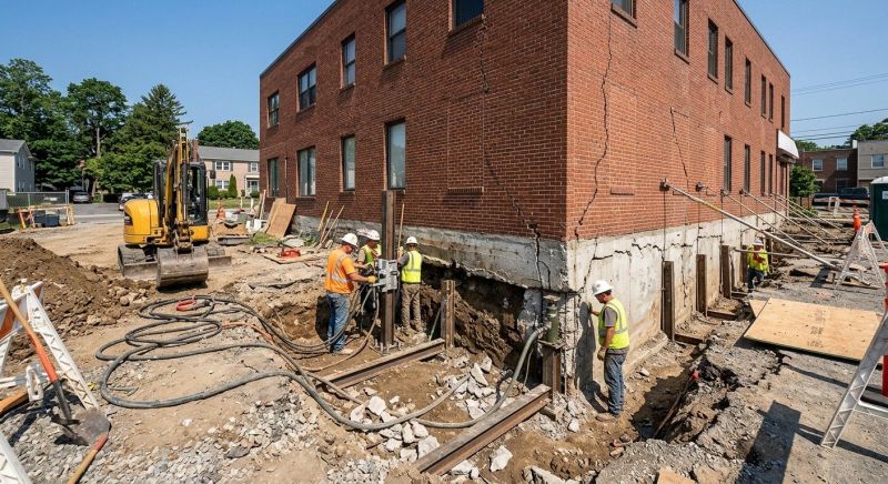 Building Foundation Repair in Higganum, CT