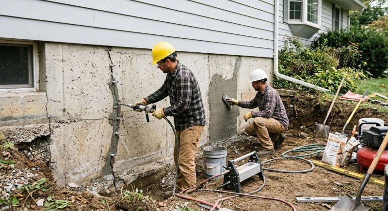 Concrete Foundation Repair in East Berlin, CT