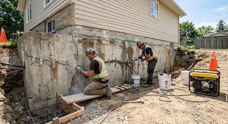 Concrete Foundation Repair in Oakville, CT