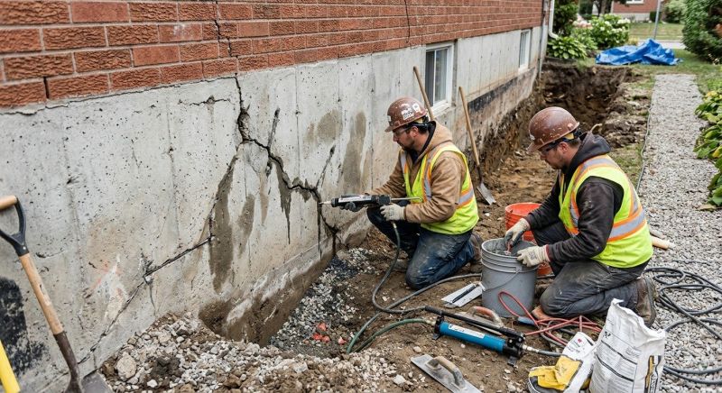 Cracked Foundation Repair in Bolton, CT