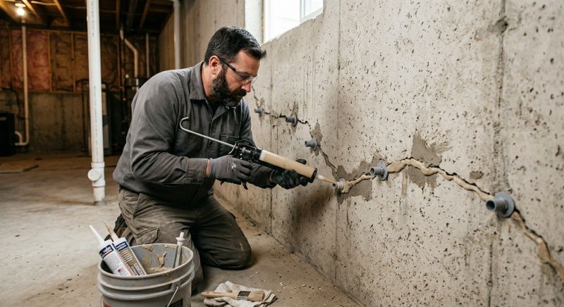 Cracked Foundation Repair in East Hartford, CT