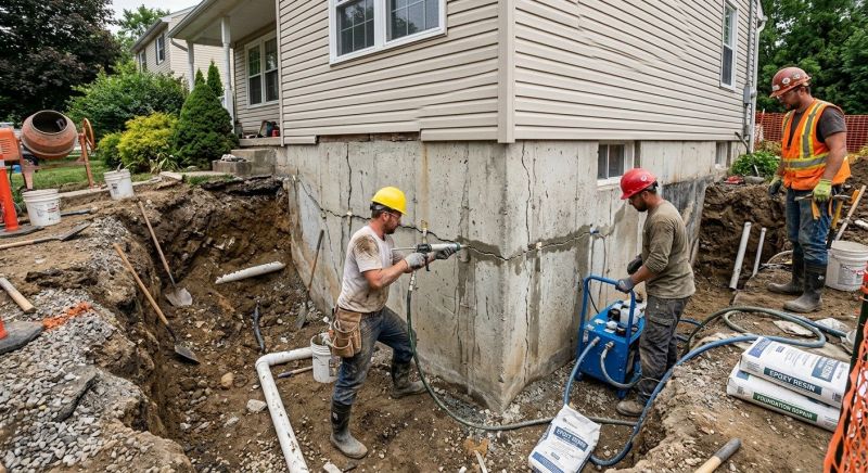 Cracked Foundation Repair in Manchester, CT