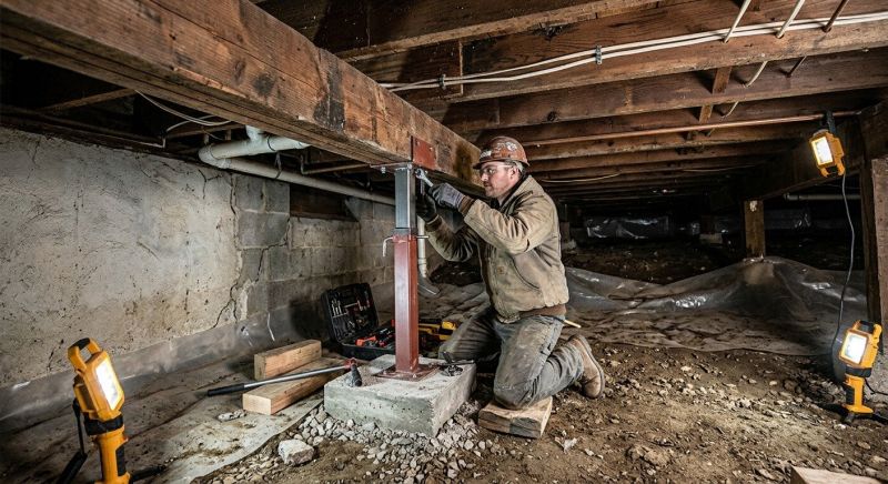 Crawlspace Foundation Repair in Bethany, CT