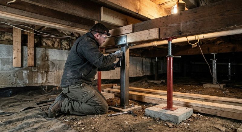 Crawlspace Structural Repair in Plainville, CT