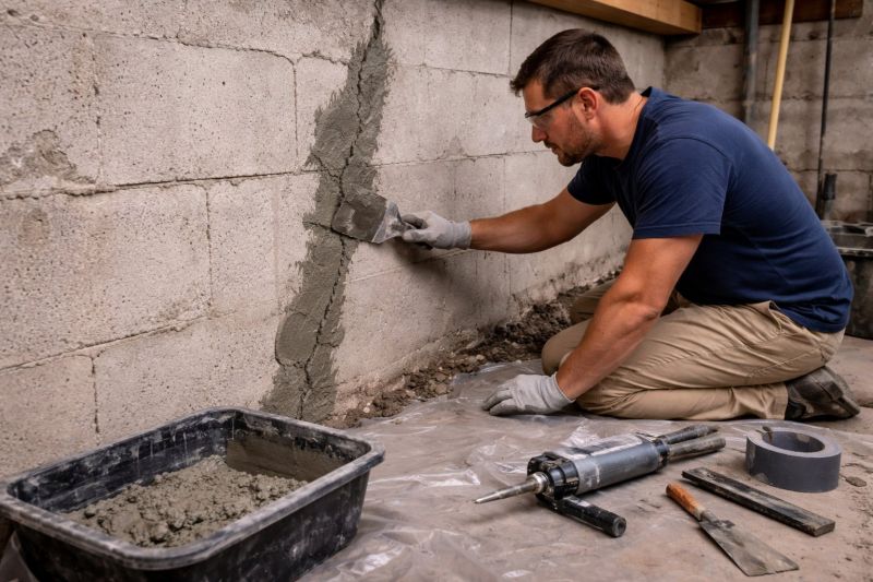 Foundation Crack Repair in Bloomfield, CT
