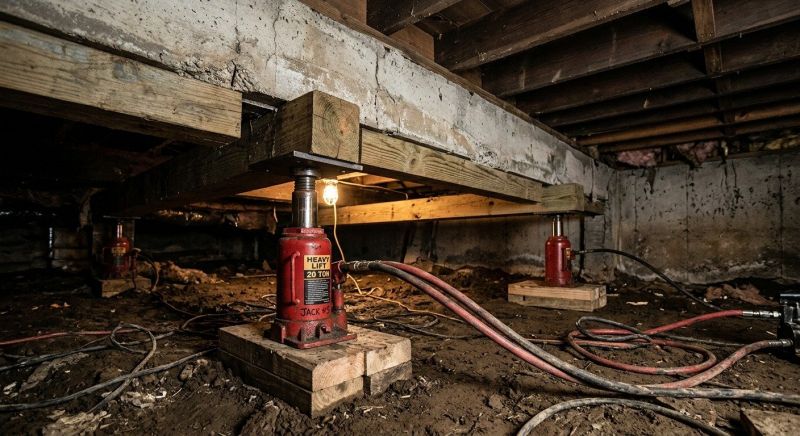 Foundation Jacking in Haddam, CT