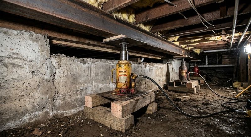 Foundation Jacking in Higganum, CT