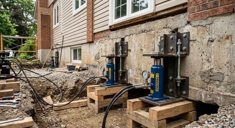 Foundation Jacking in North Granby, CT