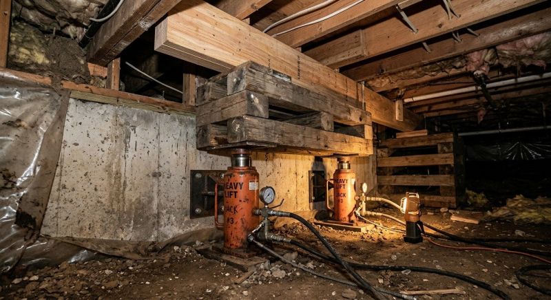 Foundation Jacking in Northfield, CT
