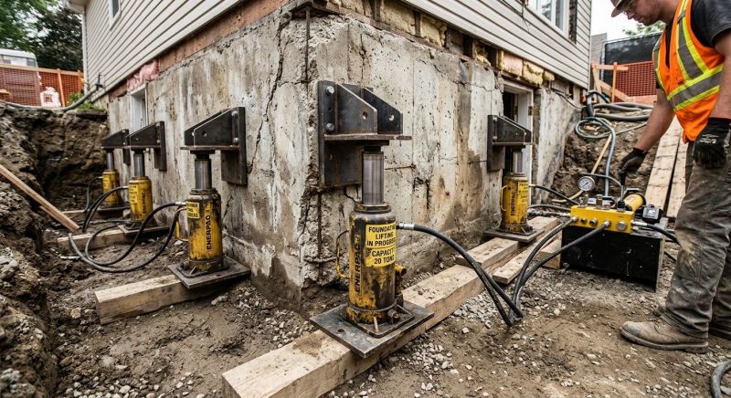 Foundation Jacking in Plymouth, CT