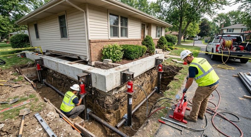 Foundation Jacking in Riverton, CT