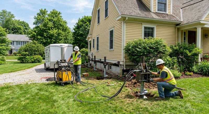Foundation Lifting in Durham, CT