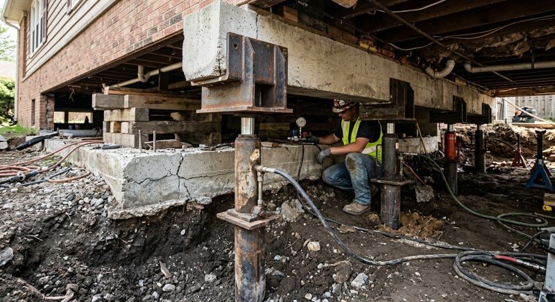 Foundation Lifting in Durham, CT