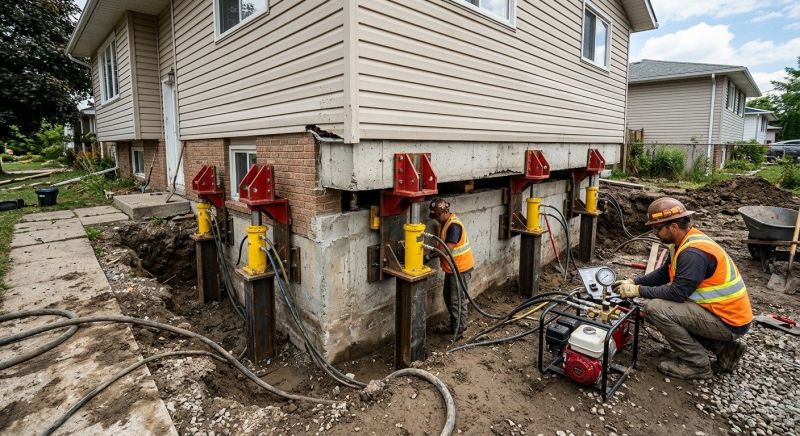 Foundation Lifting in East Granby, CT