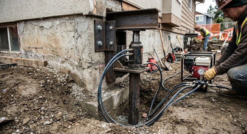 Foundation Lifting in Hebron, CT