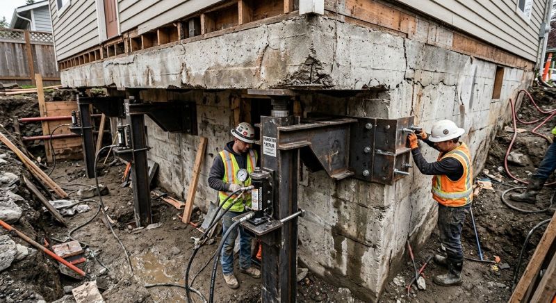 Foundation Lifting in Hebron, CT