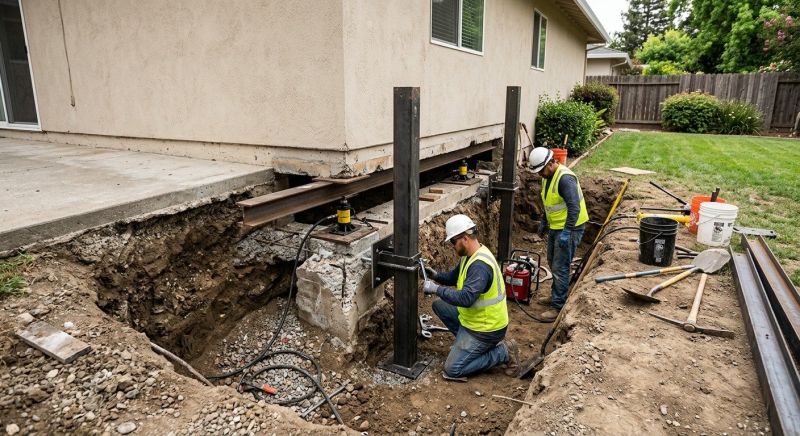 Foundation Pier Repair in Plainville, CT