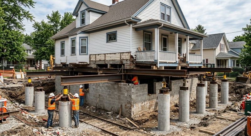 Foundation Raising in Higganum, CT