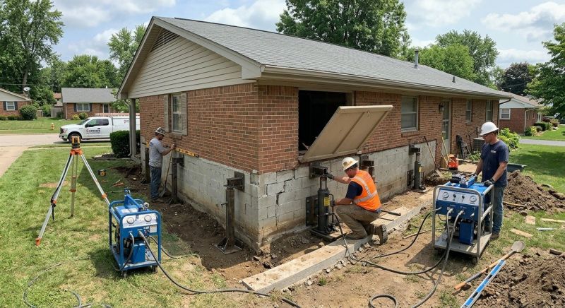 Foundation Releveling in Plainville, CT