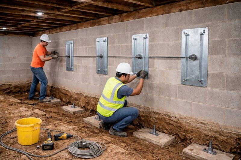 Foundation Stabilizing in East Hampton, CT