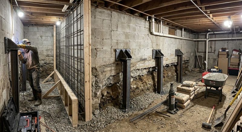 Foundation Stabilizing in Granby, CT