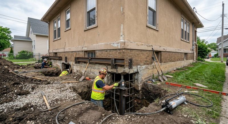 Foundation Underpinning in Plainville, CT
