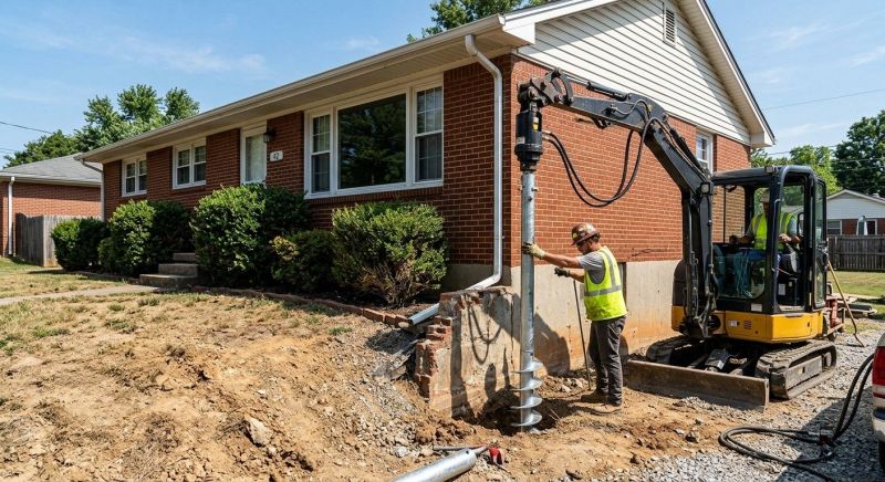 Helical Pile Installation in Plainville, CT