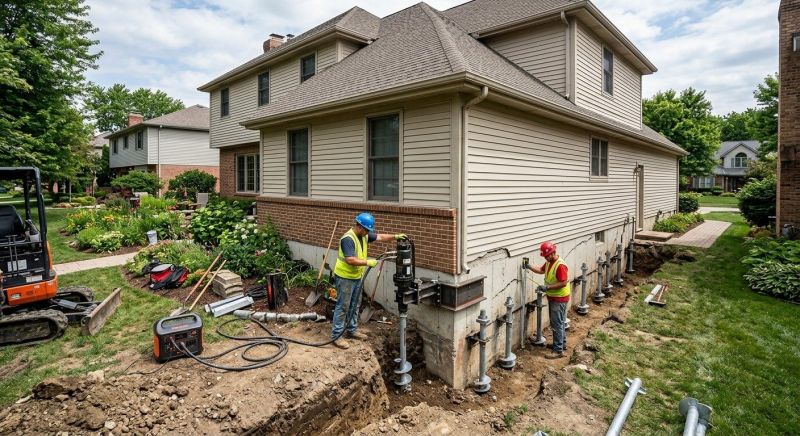 Helical Pile Installation in Plainville, CT