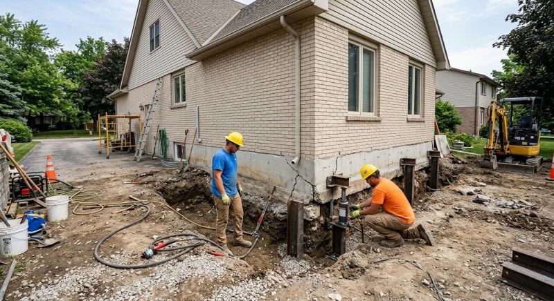 Helical Pile Installation in Plainville, CT
