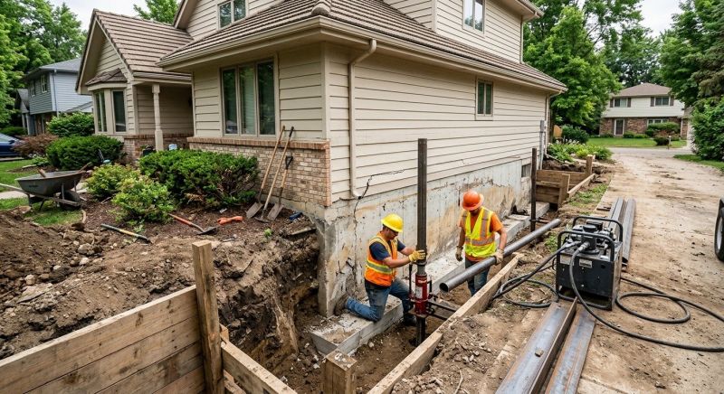 House Foundation Repair in Glastonbury, CT