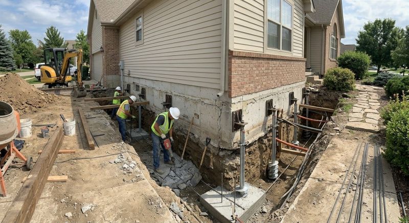 House Underpinning in Plainville, CT