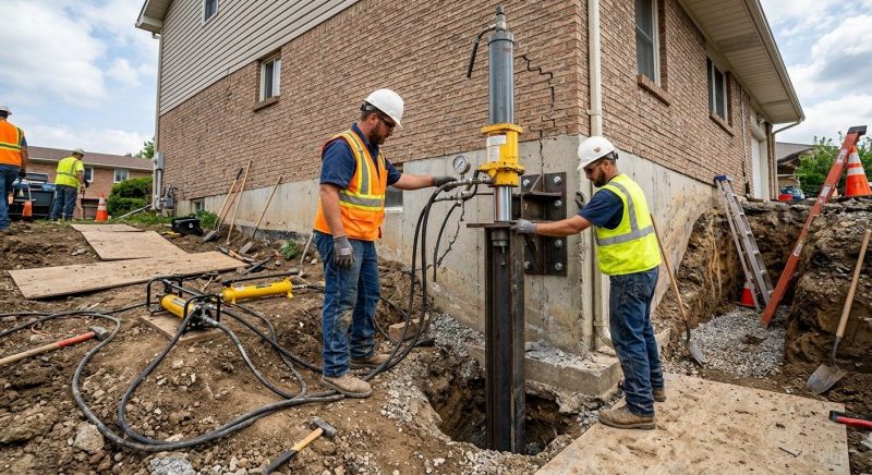 Settling Foundation Service in Bolton, CT