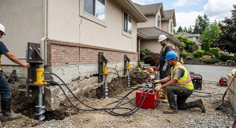 Sinking Foundation Lifting in Plainville, CT