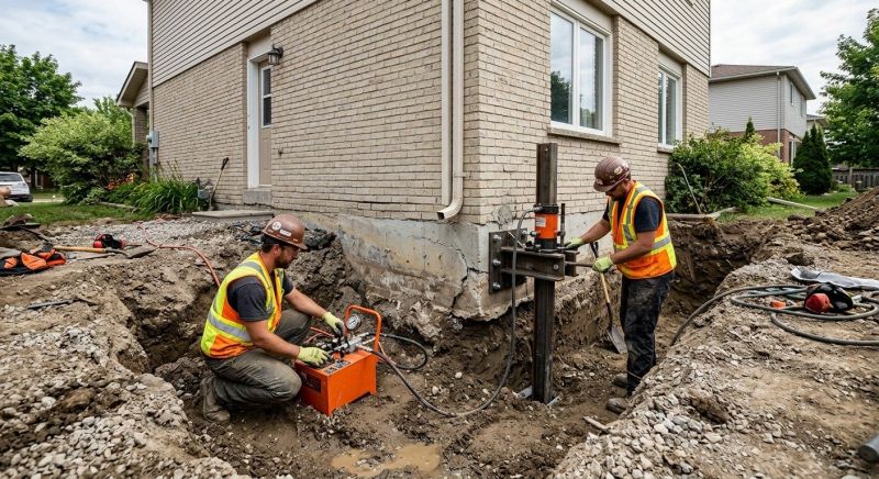 Sinking Foundation Lifting in Plainville, CT