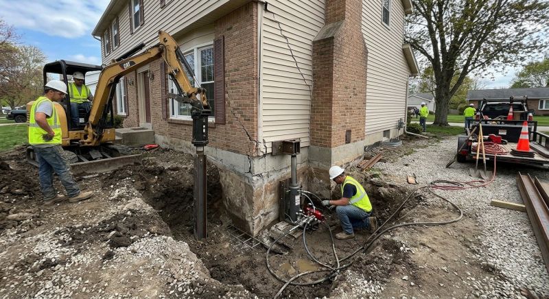 Sinking Foundation Repair in Harwinton, CT