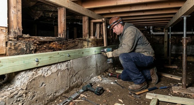 Sinking Foundation Repair in Hebron, CT