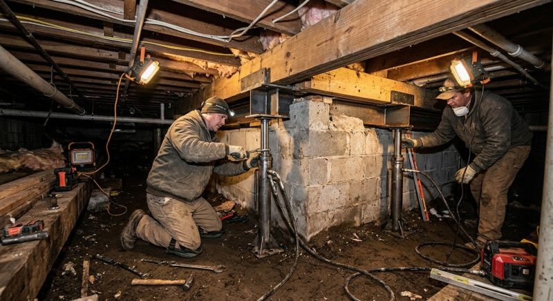 Structural Foundation Repair in East Hampton, CT